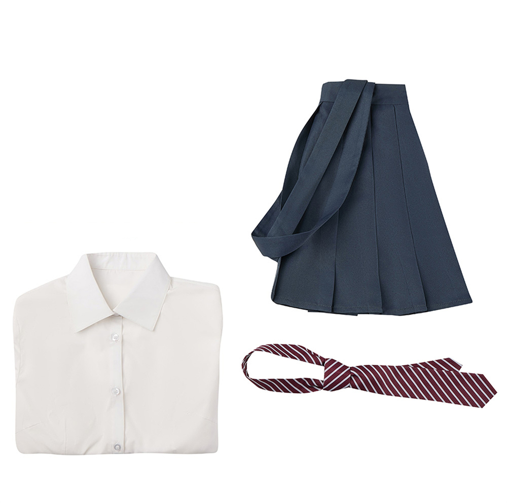 Costume de Cosplay gris Anime Matilda the Musical, uniforme scolaire avec cravate, tenue de carnaval d'halloween pour femmes, hommes, garçons et filles