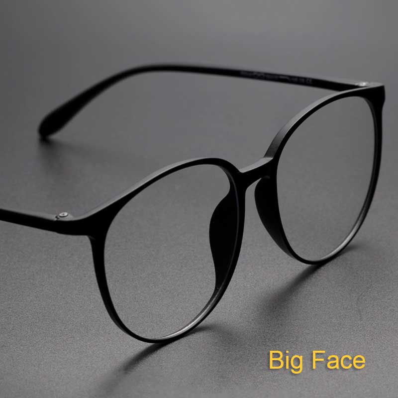 Monture de lunettes ronde surdimensionnée de 150mm pour hommes et femmes, grand visage, ultraléger TR90, mat, grande taille, monture de lunettes optiques