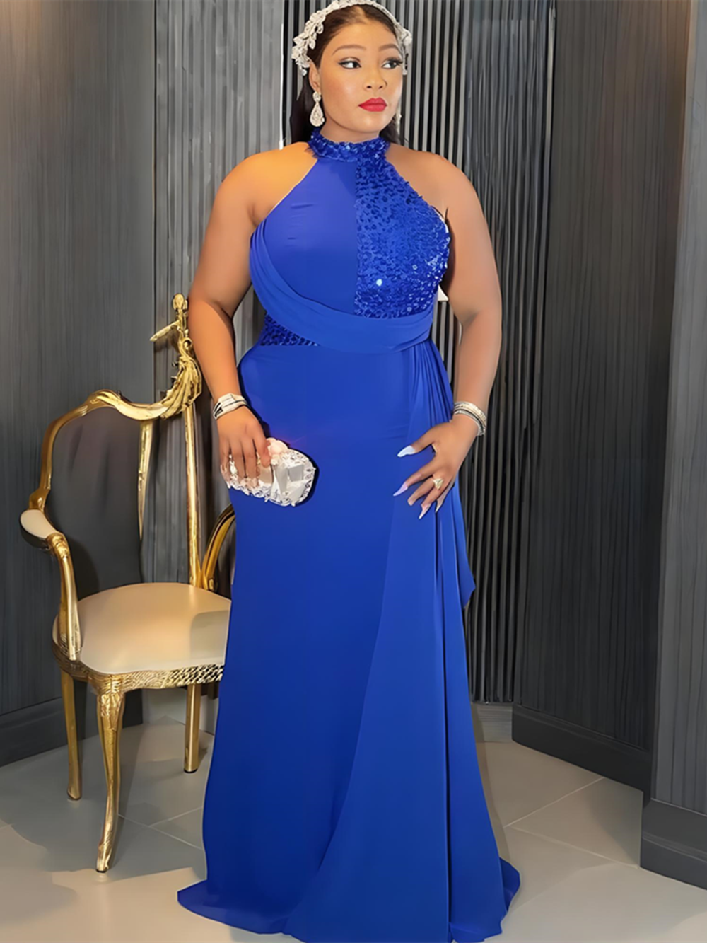 Robes de soirée africaines grande taille pour femmes 2026 Nouvelle mode Dashiki Paillettes Robe de mariée élégante Robe longue musulmane turque
