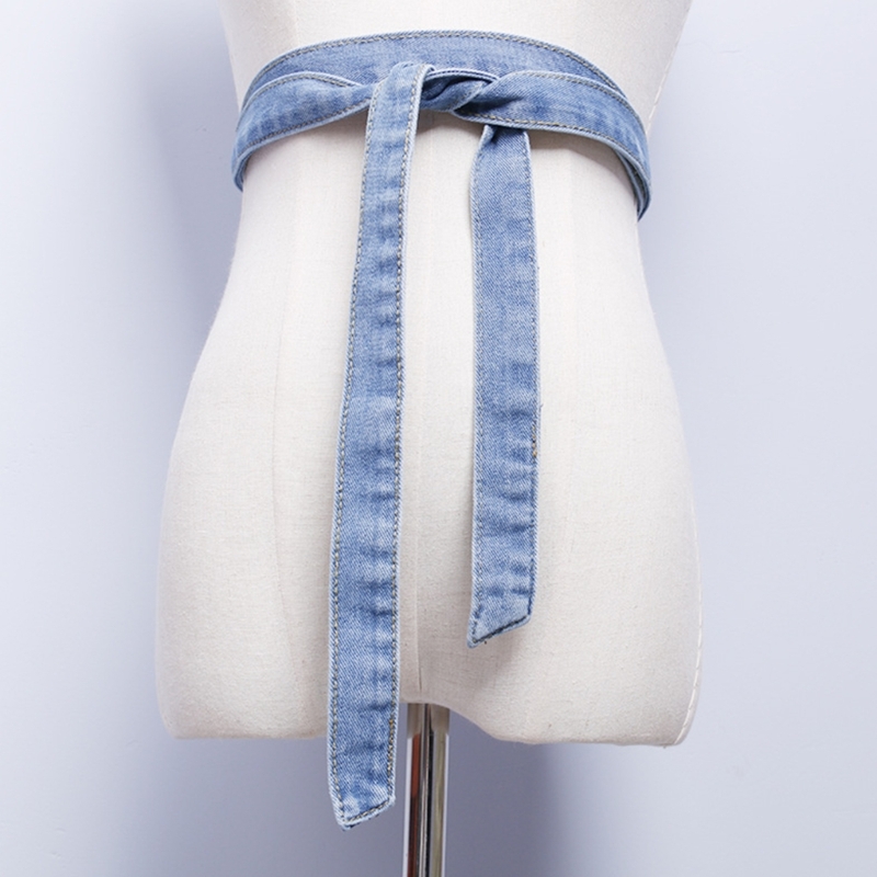 Denims taille sangle jean robes ceinture décorative femmes fille taille décors en gros