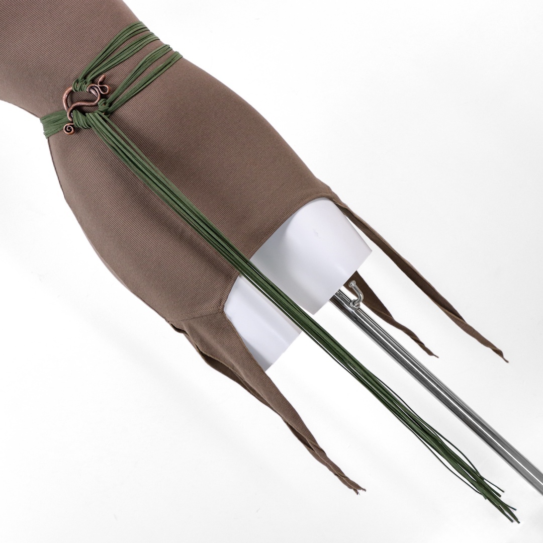 Ceinture en cordon vert médiévale Viking - Ceinture à boucle en nœud celtique pour costumes Renaissance et LARP