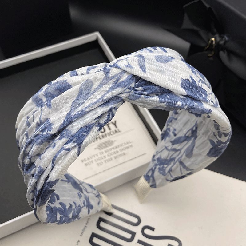 Serre-tête en tissu simple et large pour femme, nouvelle collection 2026, idéal pour le lavage des cheveux