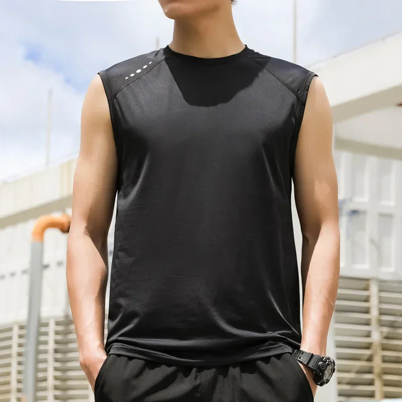 Débardeur basique pour hommes, grande taille 7xl 8xl 9xl, été, solide, noir, blanc, t-shirt sans manches, t-shirt de gymnastique, vêtements de sport, gilet surdimensionné