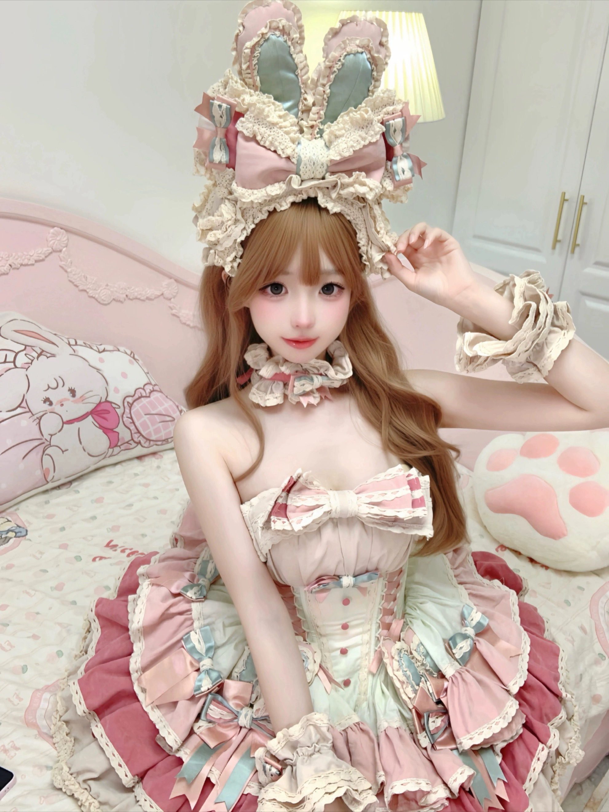 Robe de princesse à taille fine, Style français japonais, douce, occidentale, Robe de bal, gâteau, littéraire, Preppy, dentelle, panneaux, pour Femme