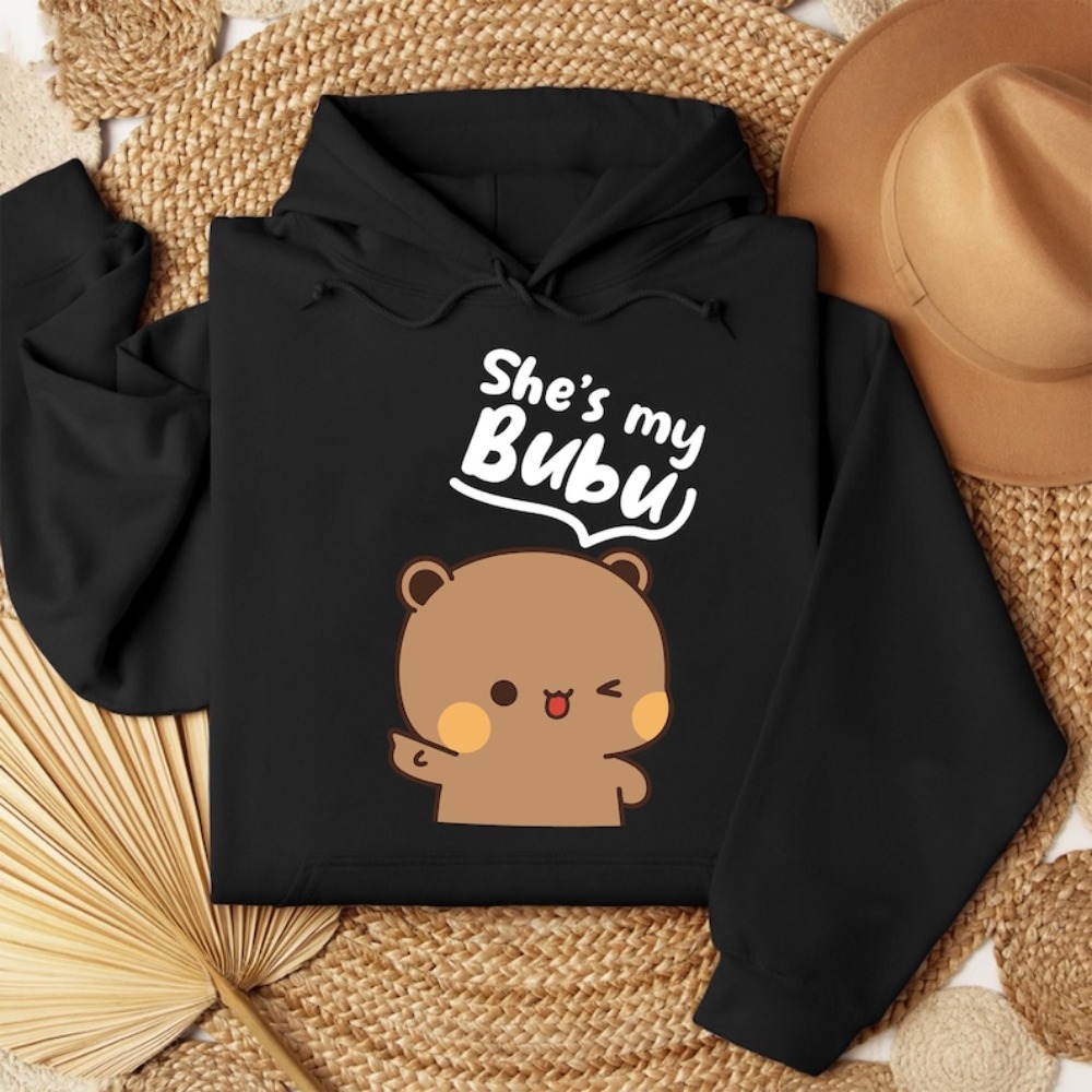 Bubu Dudu Bear Couple sweats à capuche correspondant à ses et à elle tenue décontracté mignon Couple tenues automne hiver hommes femmes vie quotidienne vêtements