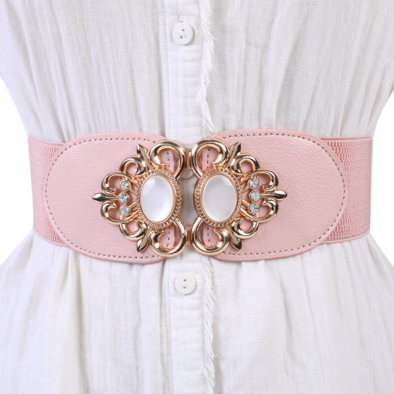 Ceinture élastique pour femmes, 65cm, à la mode, large, jupe décontractée, décoration, ceinture large