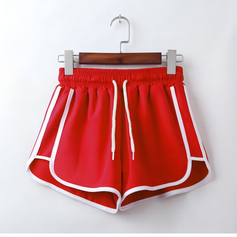 Short de yoga pour femmes, vêtements d'extérieur d'été, taille moyenne, pantalon droit ample, élégant, fin, respirant, jambes larges, pantalon court de gymnastique