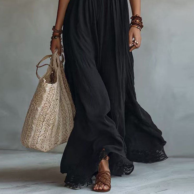 Robe Courte Bohème Imprimée Ample pour Femme, Col Montant, Manches Cloche, Volants, Ourlet Asymétrique, Style Vintage Été 2026, Idéale Plage et Vacances