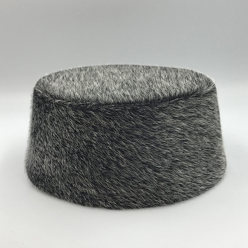 Chapeaux musulmans pour femmes et hommes, noir, marron, casquette de prière Eid à coque rigide, élégante, dubaï, turquie, peluche, mode printemps hiver