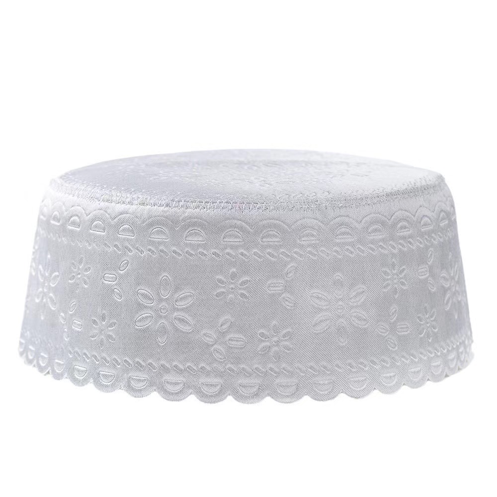 Chapeau de prière musulman pour hommes et garçons, bonnet islamique, couvre-chef de prière, chapeau brodé, cadeau pour le Ramadan et l'Aïd
