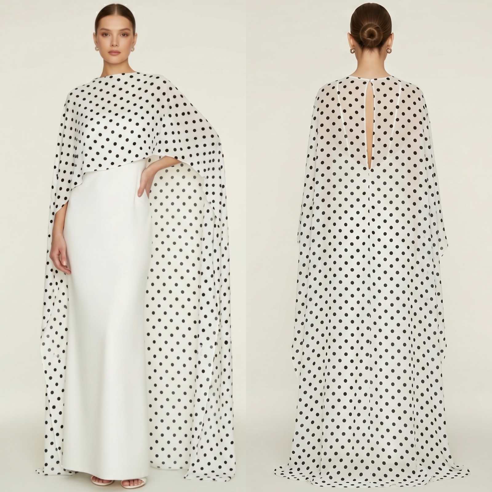 Cape en mousseline transparente pour femme, longue, élégante et légère, idéale comme châle ou couverture pour les soirées