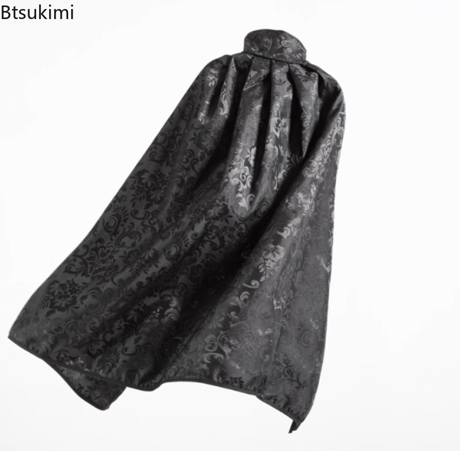 Cape à capuche pour enfants, Costume de spectacle, déguisement de fête de carnaval, Halloween, rouge, noir, blanc, Costume de Cosplay pour femmes et hommes