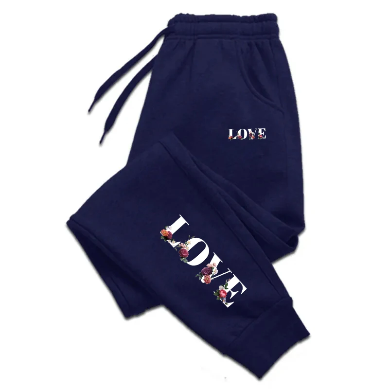 Pantalon de survêtement pour femme, nouveau, imprimé LOVE, style streetwear de luxe, décontracté, polyvalent, pour le sport et le quotidien