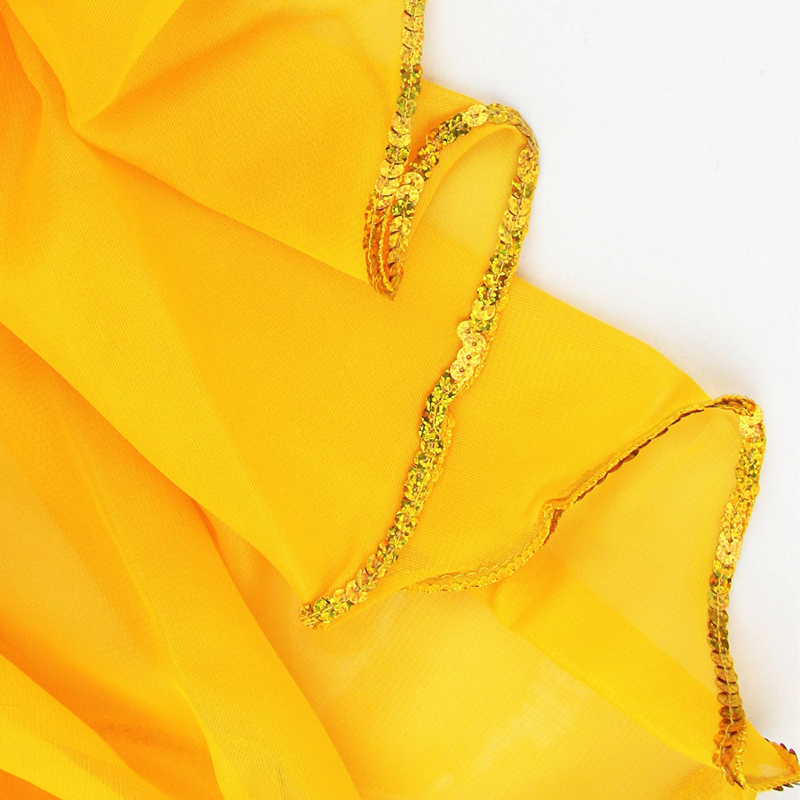 Accessoires de danse du ventre pour femmes, voile en mousseline de soie, châle léger, voile en soie, demi-cercle, Costume lancé à la main, Costume de spectacle de danse