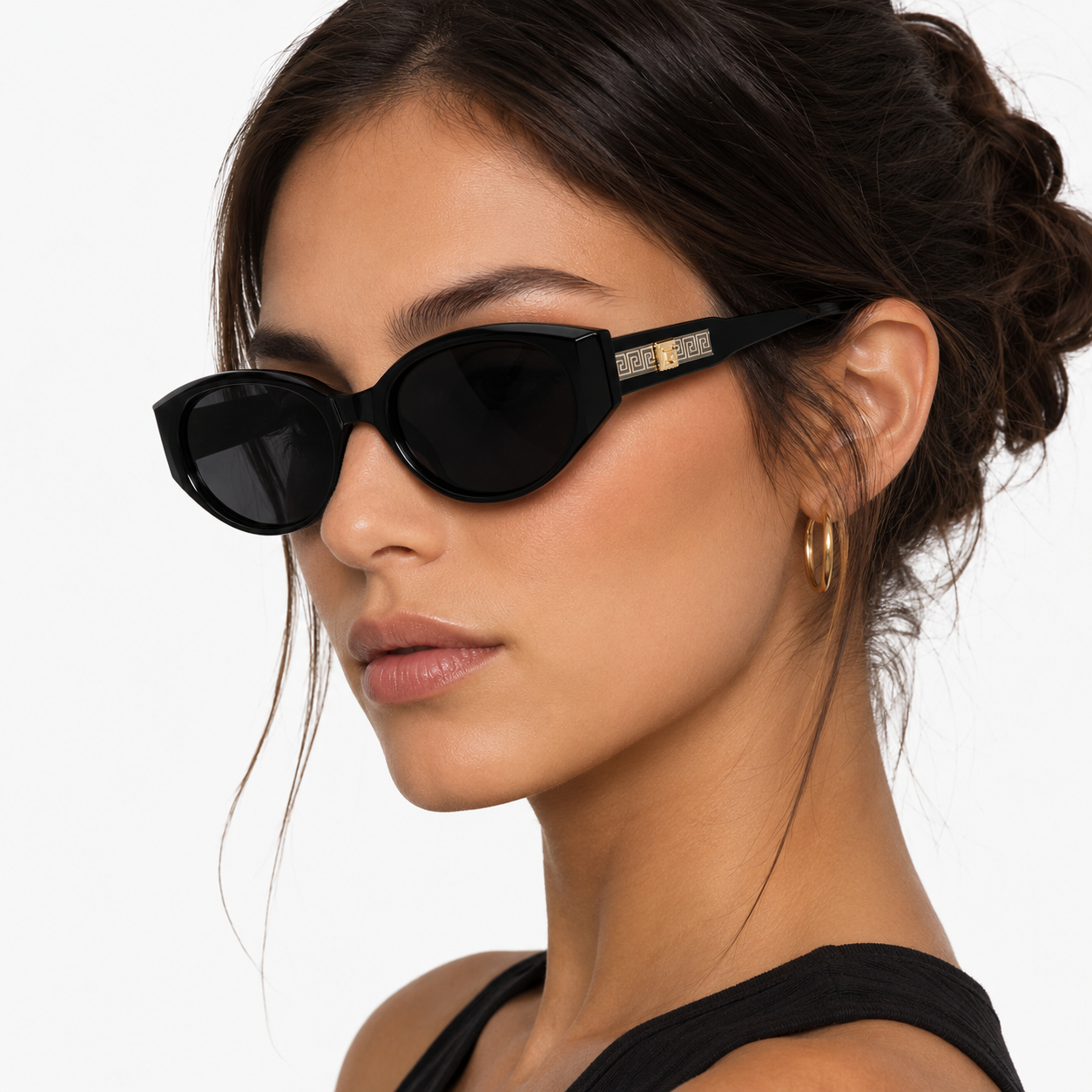 Lunettes de soleil de luxe de la marque G pour femmes et hommes, lunettes de soleil ovales mignonnes de créateur, lunettes de soleil classiques dorées unisexes