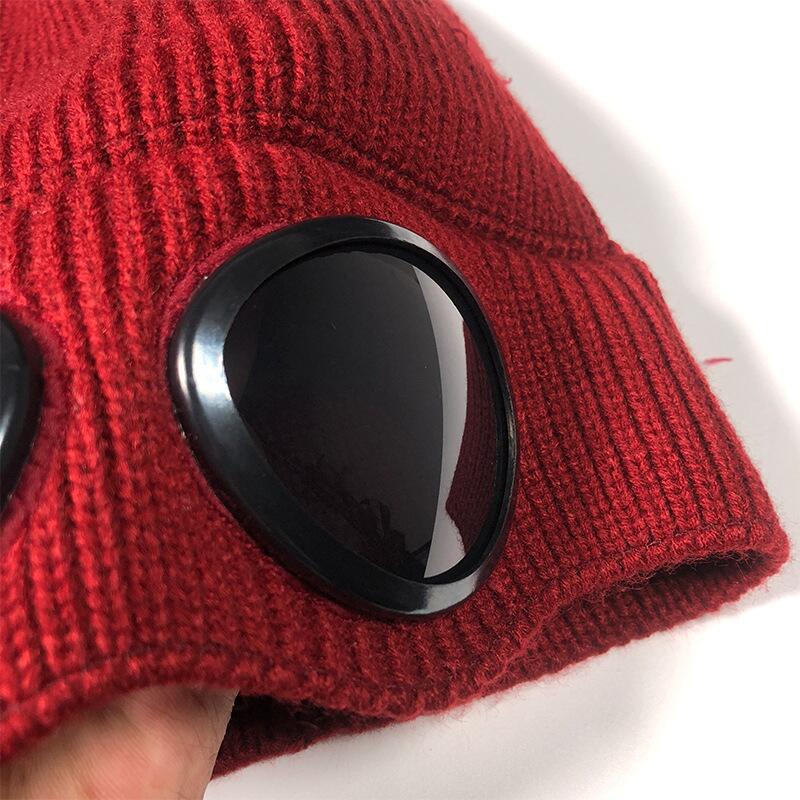 Casquette de ski en laine pour femme, chapeau à lunettes coupe-vent, casquette Gorros, FiosphStacking, personnalité, hiver, mode