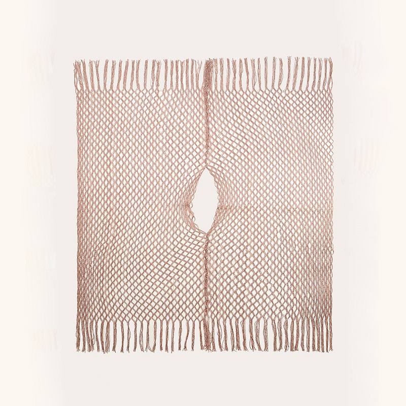 Hotsale brillant soie châle écharpe évider gland Pashmina écharpe femmes natation couvrir plage étoles plaine Tippet Cape