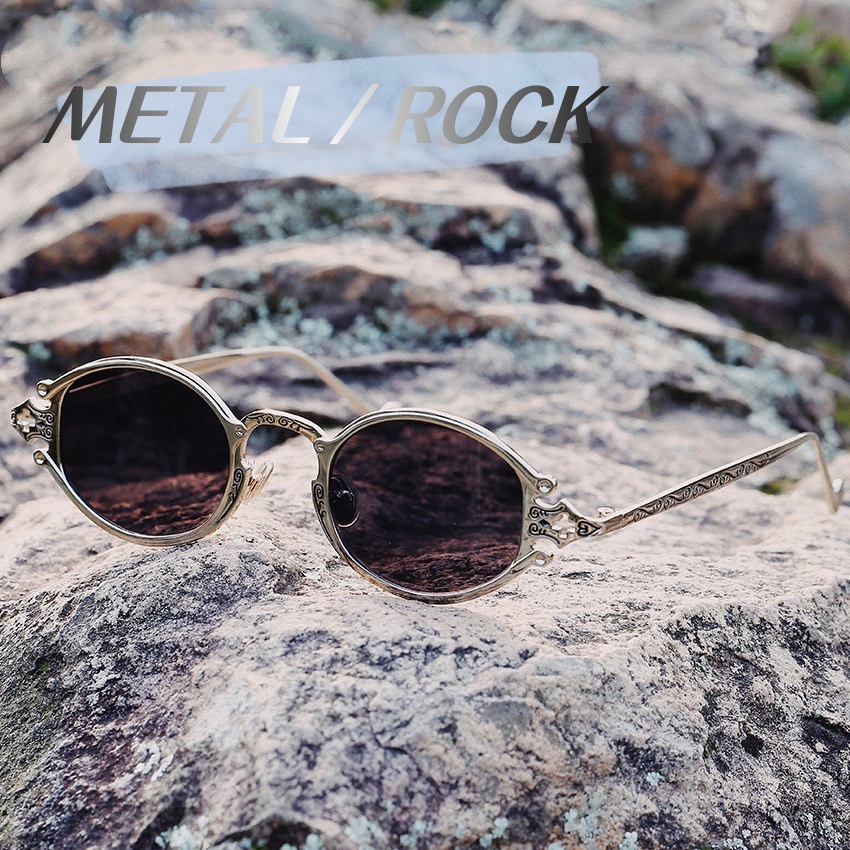 Lunettes de soleil ovales rétro punk style rock métallique pour femmes, lunettes de soleil gravées, lunettes de soleil cool pour hommes, accessoires de conduite tendance urbaine