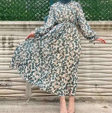 Nouveau Été Floral Abaya dubaï luxe Femme musulmane robes Abaya Femme robes modestes