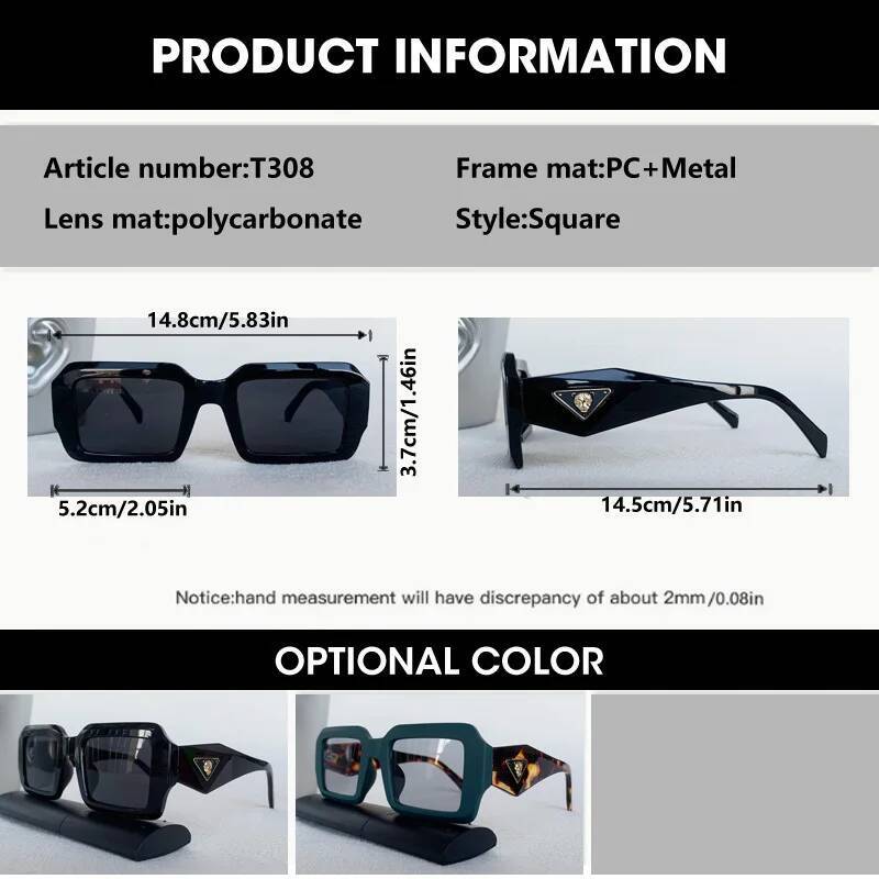 Lunettes de soleil carrées de marque de luxe pour hommes et femmes, mode extérieure, protection UV, Vintage, tête de léopard, Design