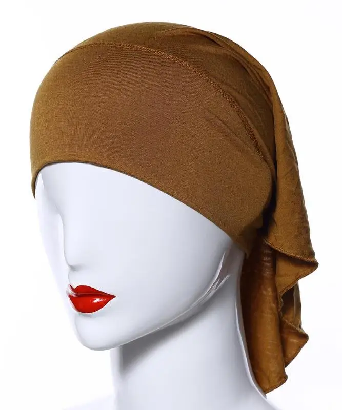 Sous-hijab modal uni pour femmes musulmanes, bonnet intérieur, turban tube, bonnet ninja, bonnet, foulard, sous-bonnet, Ramadan, Islam Mujer