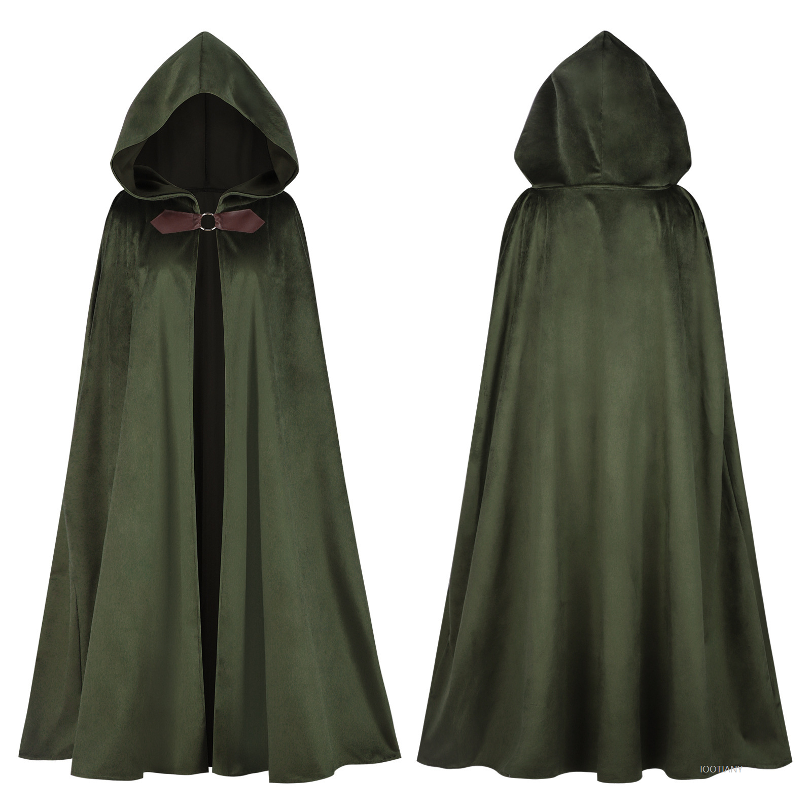 Cape à capuche en velours fin pour hommes et femmes, cape de magicien du diable, fête de la Renaissance, Cosplay médiéval pour femmes, Vampire d'halloween, Robe de Pirate, châle 2025
