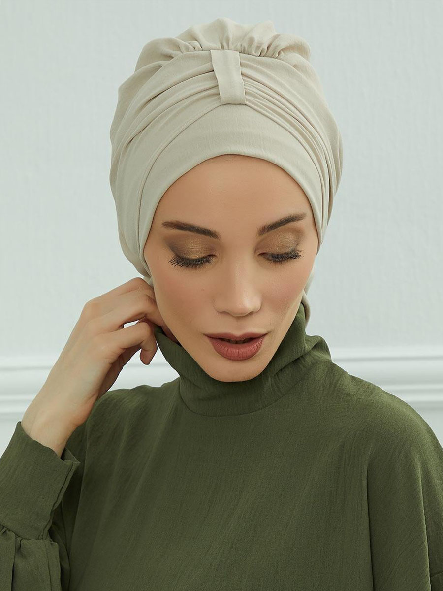 Turban musulman instantané, couleur Pure, chapeau intérieur extensible, Hijabs pour casquettes, prêt à porter, foulard sous le Bonnet pour femmes