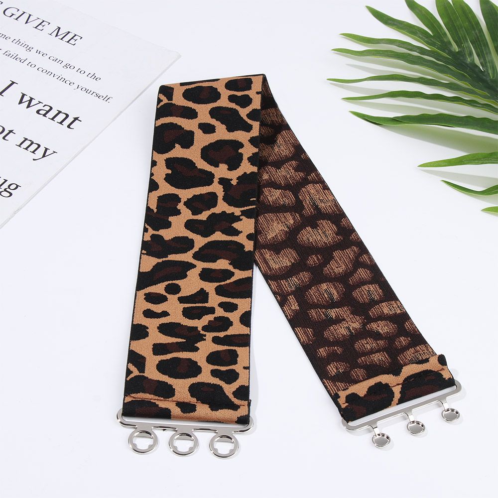 Femmes décontracté Stretch dames boucle en métal ceinture robe Cummerbands ceinture large ceinture élastique accessoire de mode