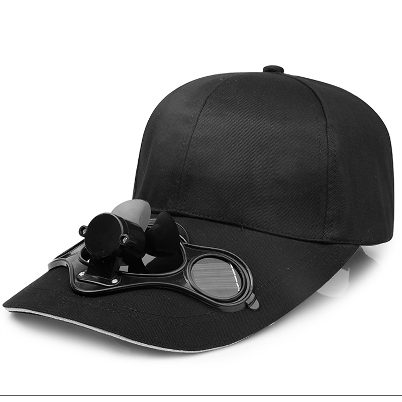 QBHAT été hommes femmes Sport en plein air Protection solaire casquette de Baseball avec énergie solaire ventilateur de refroidissement décontracté pare-soleil casquette