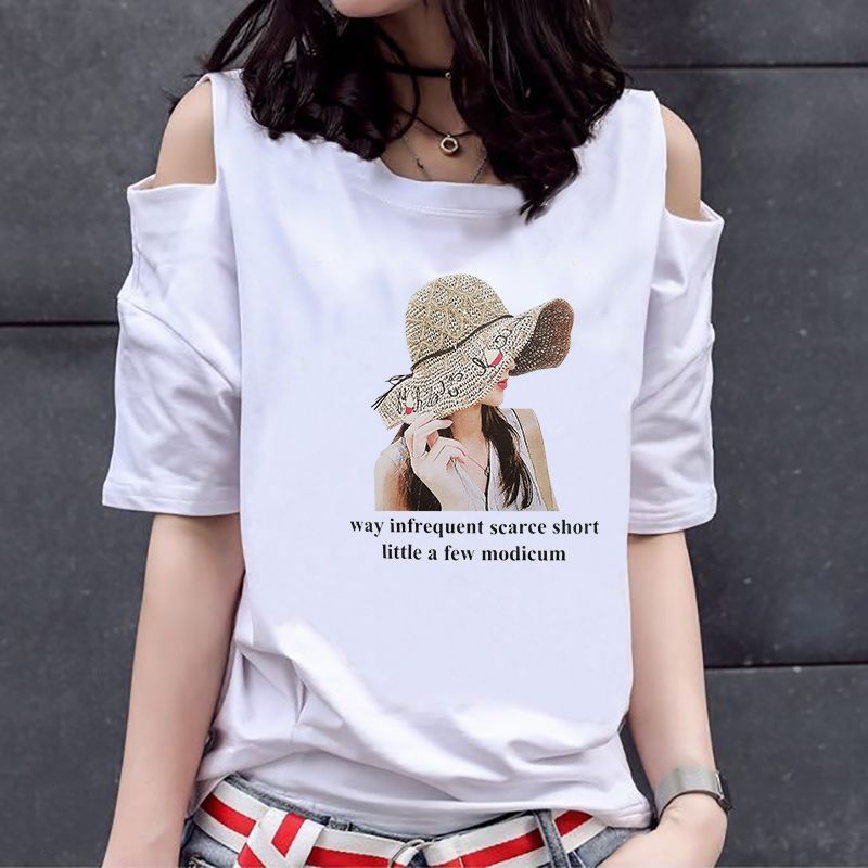 T-shirt mi-long à manches courtes pour femme, vêtement d'été Sexy, décontracté, ample, à la mode