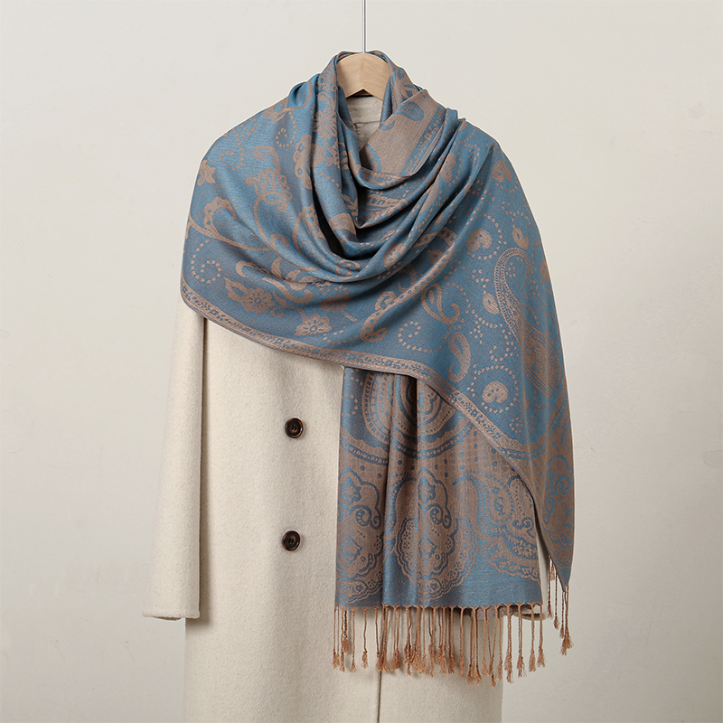 Pashmina hiver Hijab écharpe longue musulmane cachemire châle femme Foulard doux Turban bandeau pour femmes bandeau marque de luxe