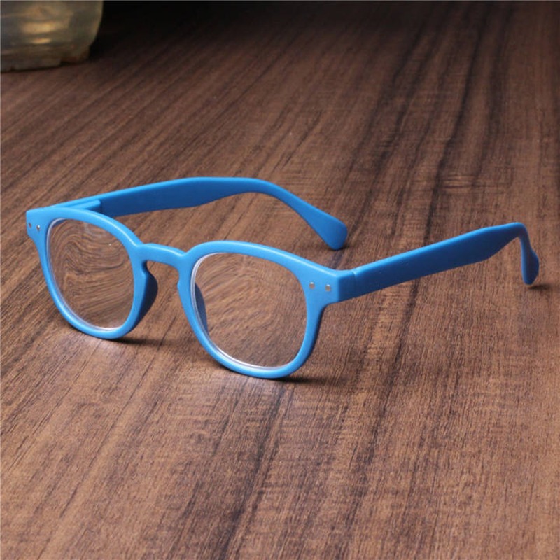 Lunettes de lecture rondes pour hommes et femmes, avec charnière à ressort, grande monture ronde, presbytie, hypermétropie