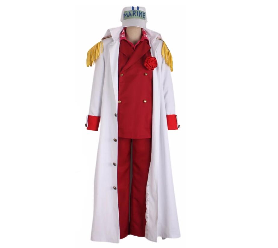 Costumes de Cosplay de Dessin Animé Akainu Sakazuki Borsal37, Uniforme d'Halloween, Justice, Marine Blanche, Armée, Marines, Tenue Imbibée
