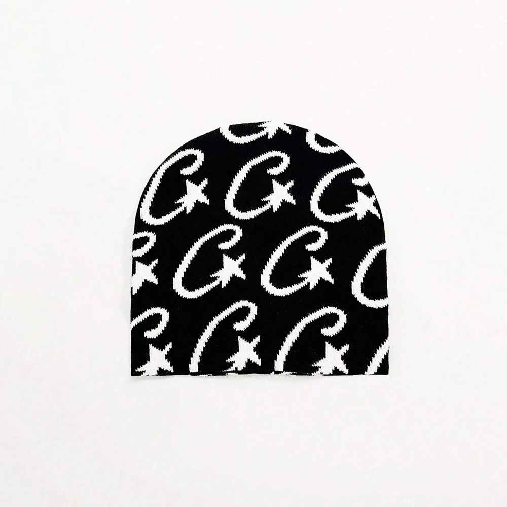 Chapeau tricoté unisexe pour hommes et femmes, 1 pièce, tendance, sans bords, pour activités de plein air, Hip Hop, gothique, cyclisme, Y2k