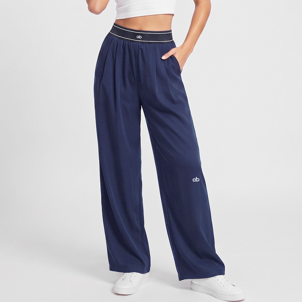 Pantalon de yoga décontracté à taille haute pour femmes 2026, respirant et confortable, pantalon polyvalent à jambes larges pour femmes.
