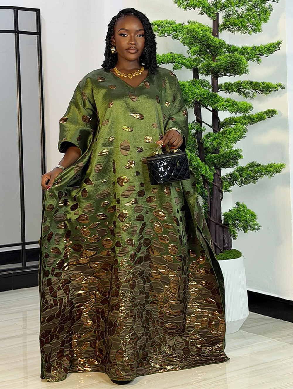 Robes longues de soirée africaines grande taille pour femmes 2026 – Nouvelle robe de luxe brodée Bazin élégante pour mariage musulman et soirée