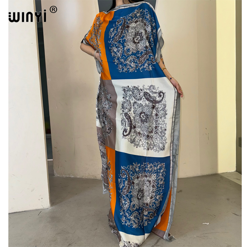 WINYI robe traditionnelle africaine musulmane pour femme abaya dubaï caftan de luxe robe de soirée élégante robe Maxi longueur couvertures de plage