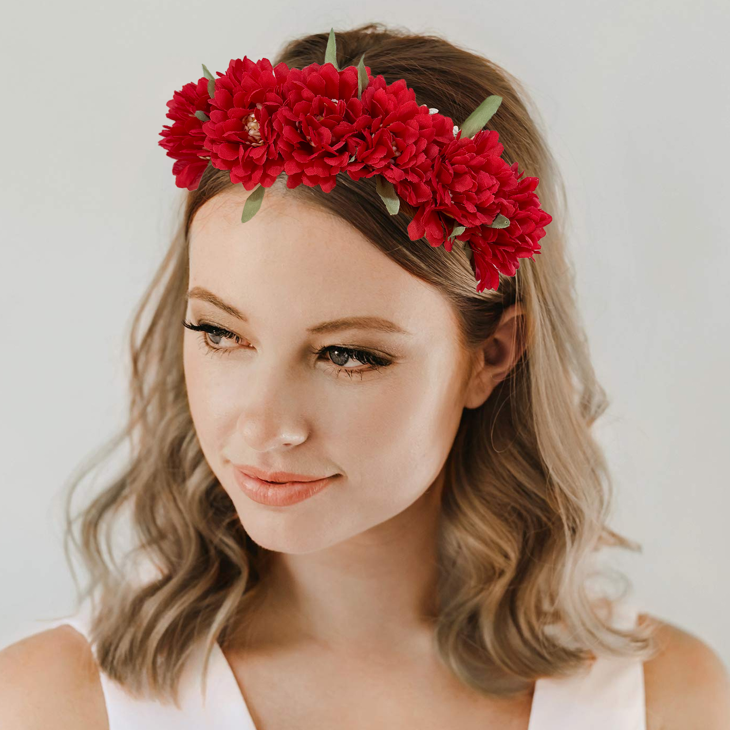 Bandeaux de sauna à fleurs pour femmes et filles, coiffure de mariage, accessoires de cheveux pour patients, demoiselle d'honneur, fête, bandeaux floraux, vêtements de sauna, 1 pièce