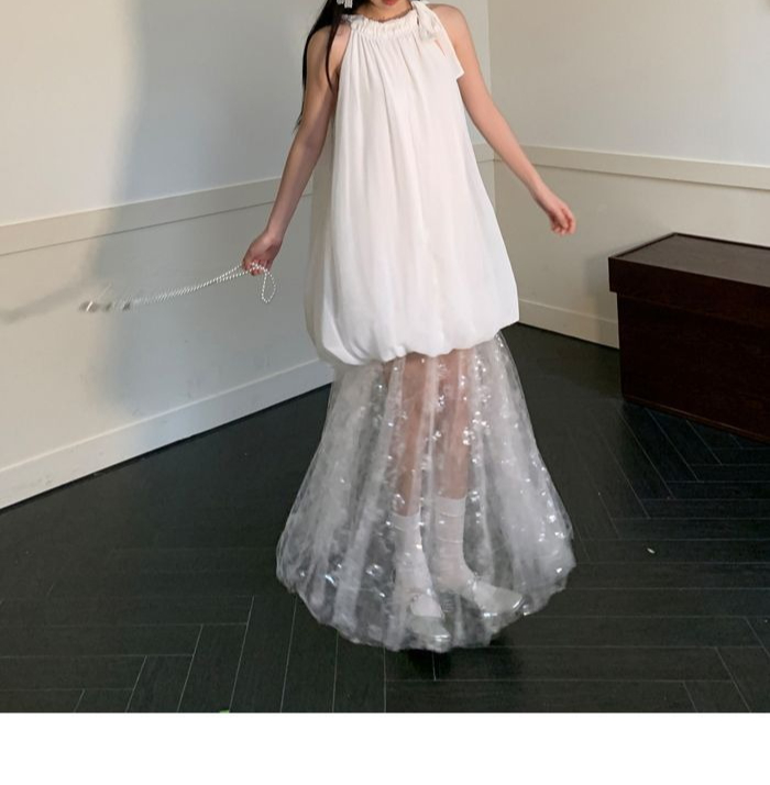 Robe blanche pour femmes, jupe longue, nouveau Design d'été, à la mode, 2026