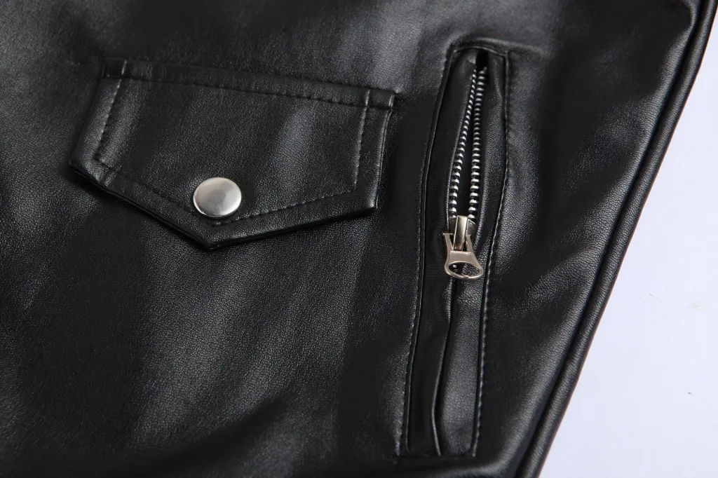 Vestes décontractées hommes en cuir PU Streetwear Blazer veste hommes vêtements d'extérieur moto mode coupe ajustée en cuir manteau veste en cuir
