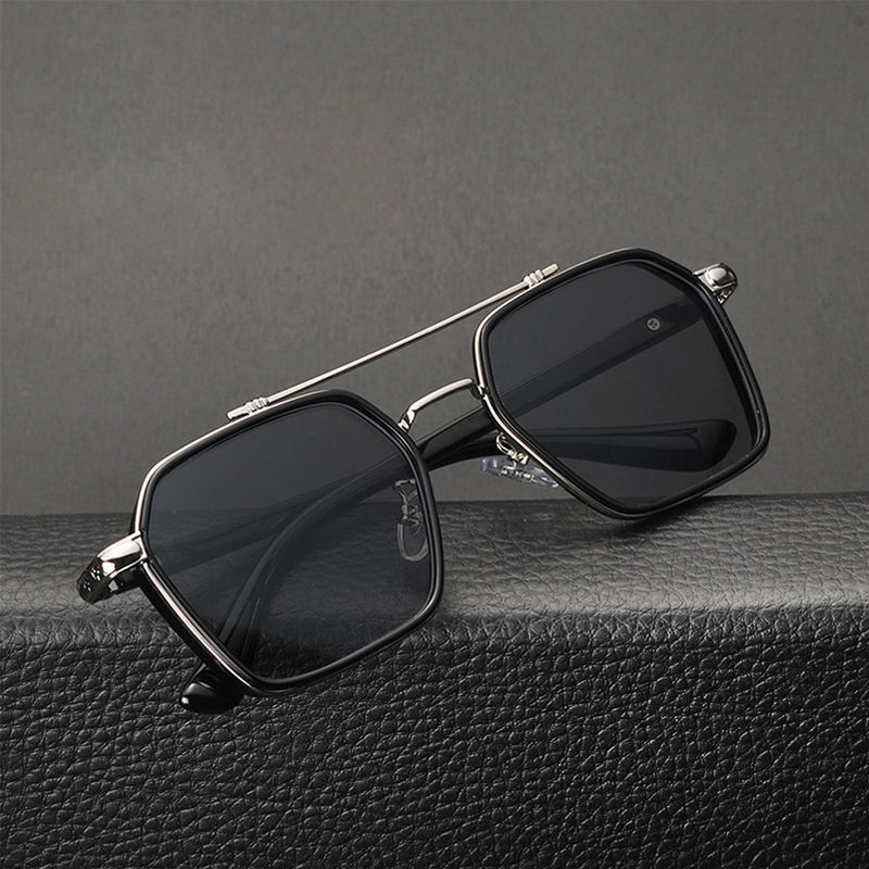 Lunettes de soleil tendance pour hommes, lunettes de soleil professionnelles jour et nuit, UV400, design rétro de luxe, style vintage