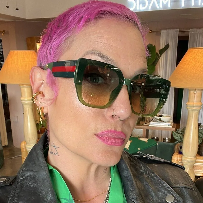 Lunettes de soleil de marque de luxe pour femmes, de haute qualité, de styliste, ombre, respirantes