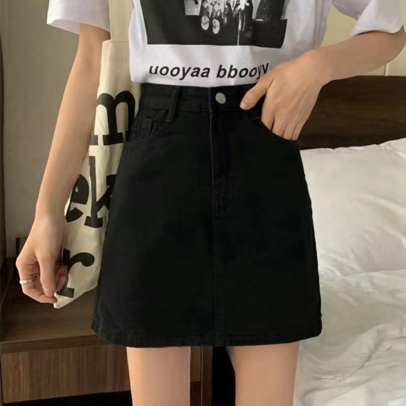 Été Denim jupe courte pour femmes haute Wiast Sexy sac serré jupes de hanche dame coupe ajustée Y2K femme jupes en jean court DURIKIES