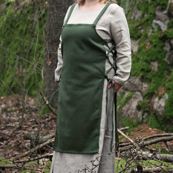 Tablier Viking médiéval pour femmes, robe tunique avec dos noué, robe de fête de foire de la Renaissance, robe de carnaval d'halloween ﻿