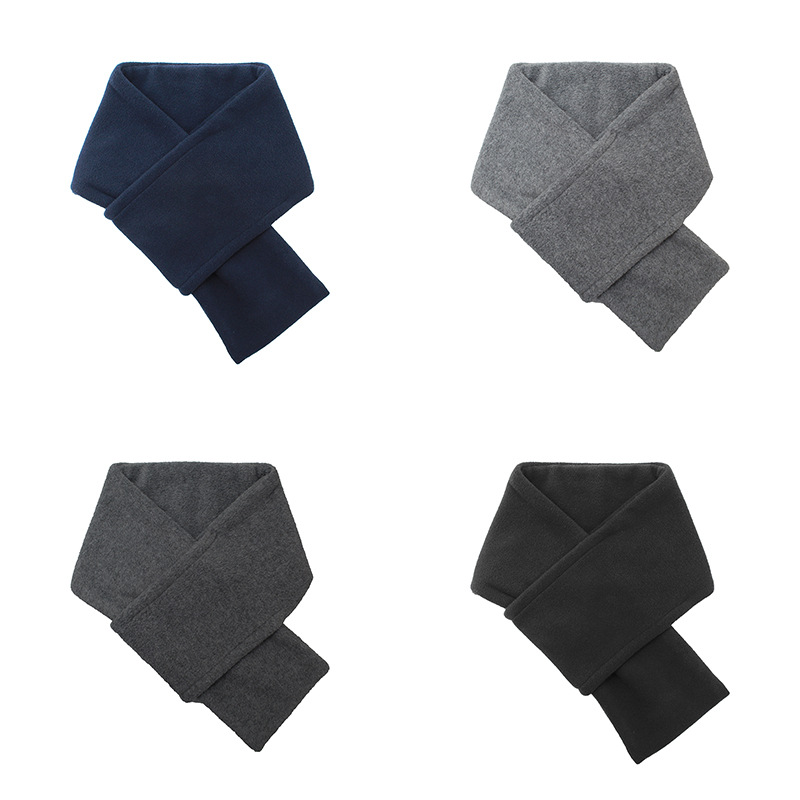 Hommes polaire écharpe femmes hiver nouvelle couleur unie chaud foulards doux foulard printemps femme mâle plus chaud cou col écharpe