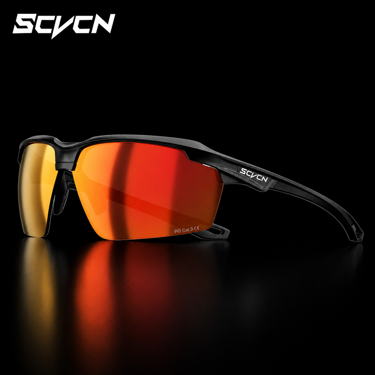 Lunettes de soleil sportives SCVCN pour hommes, lunettes de randonnée, lunettes de cyclisme, lunettes de vélo VTT, lunettes de sport UV400, chasse, conduite