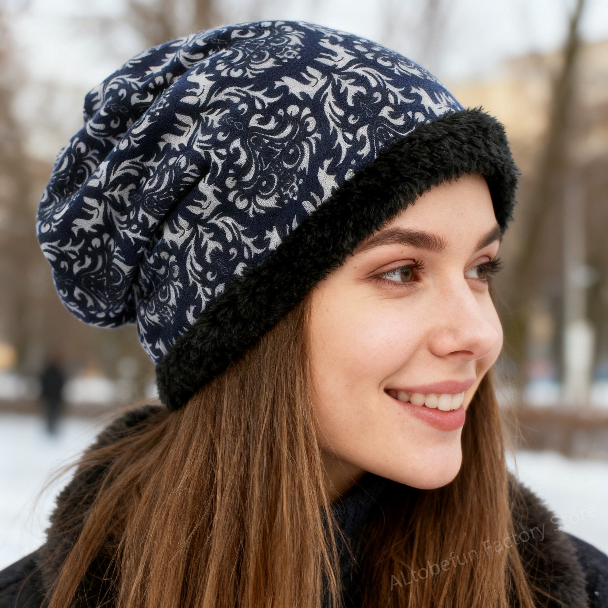 Écharpe chaude pour filles, bonnets Skullies pour femmes, marque de mode, Design Vintage, chapeaux à double usage pour dames, automne et hiver, BHT058