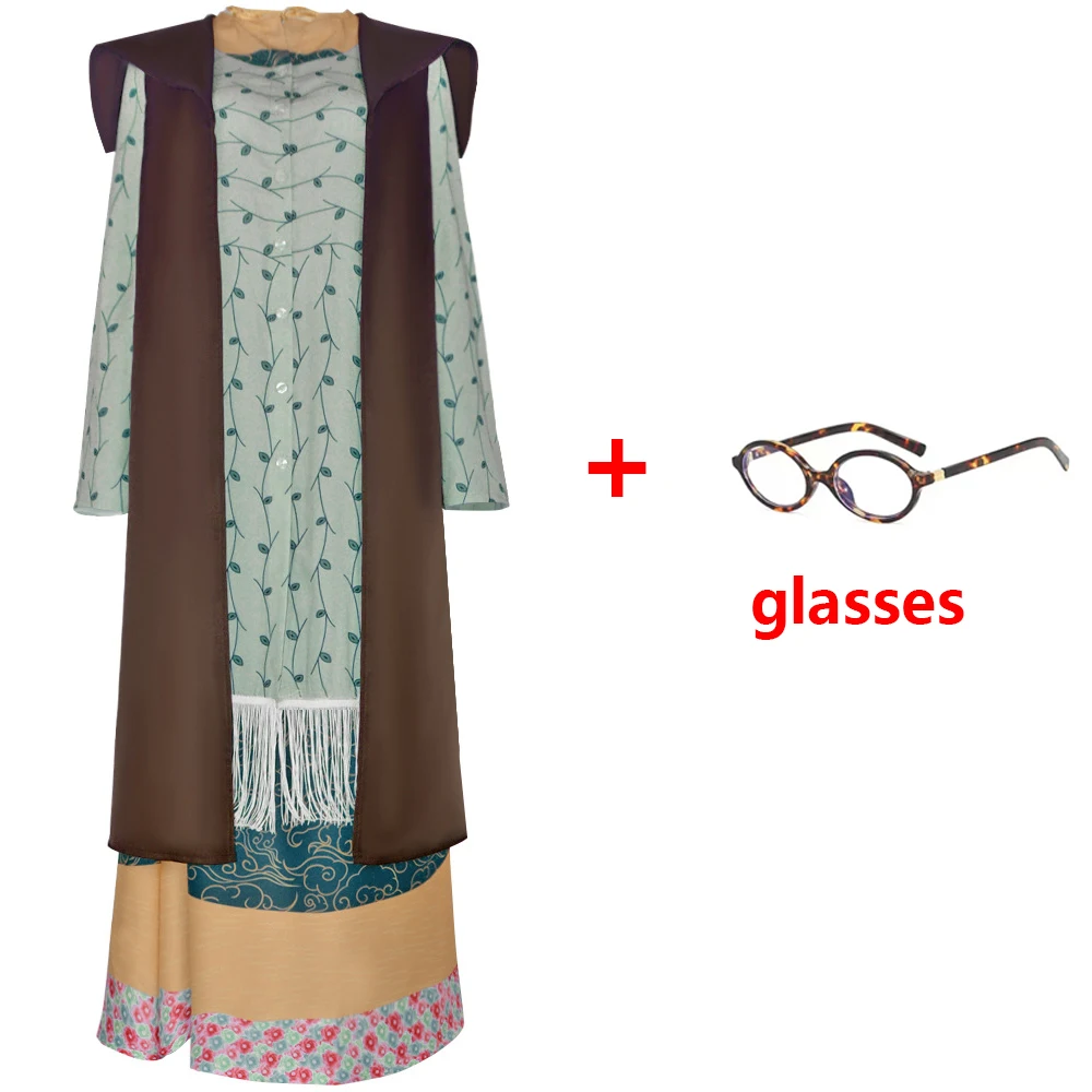 Sybill Cosplay Patricia Trelawney Costume magique fantaisie Roleplay femmes jupe cape tenues déguisement Halloween carnaval Costume