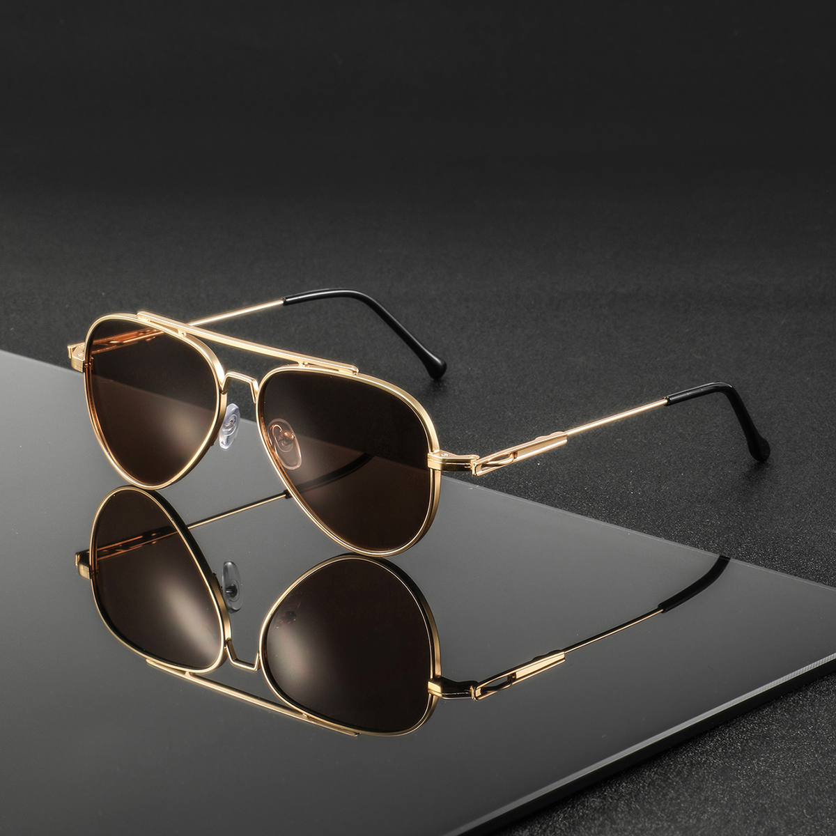 1 paire de lunettes ovales rétro à double pont pour hommes, monture intégrale, au look haut de gamme, classiques et tendance, lunettes décoratives cool de style streetwear, le choix parfait pour les fêtes