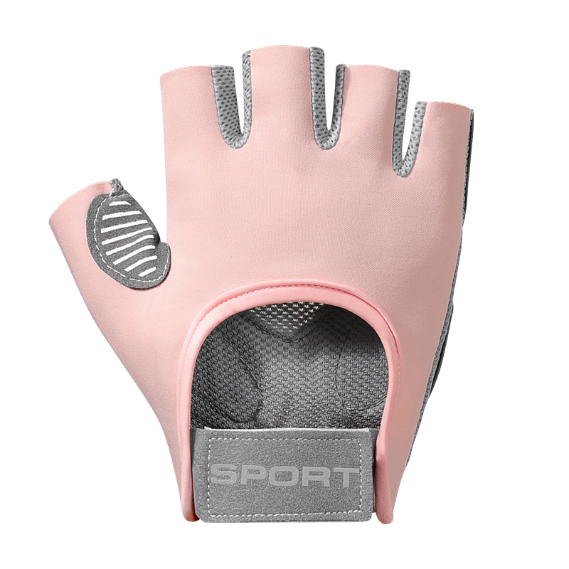 Gants de sport et de fitness pour femmes, coussin d'air antidérapant, soie glacée de yoga absorbant les chocs, fitness respirant et résistant à l'usure